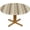 A, variant on Round Fitted Tablecloth 44 Inch, Dyed Geometric Circle Tablecloth Wipeable Washable Table Cloth Table Topper for Restaurant, Picnic, Indoor and Outdoor Dining