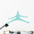 thumbnail image 1 of Cheer Silhouette Light Blue Wall Decal by Wallmonkeys Peel and Stick Graphic (48 in W x 37 in H) WM128226, 1 of 4