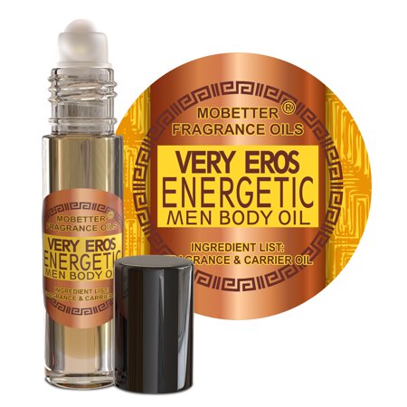 MOBETTER FRAGRANCE OILS Very Eros Energetic Cologne Men Fragrance Body Oil for Men | Travel Size - Long Lasting Fragrance Citrus Aromatic
