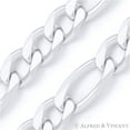 thumbnail image 2 of 1.8mm Figaro / Figaroa Link Italian Chain Anklet in Solid .925 Sterling Silver, 2 of 2