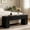 Black, variant on Fnova 47" Wooden Entryway Bench, Farmhouse Wooden Shoe Bench, Indoor End of Bed Stool for 1-2, Long Kitchen Table Seat Dining Seat for Entryway, Hallway, Living Room