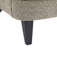 thumbnail image 6 of Christopher Knight Home Contemporary Boucle Upholstered Chair with Flared Armrest and Wood Frame, Light Brown, 6 of 9