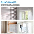 thumbnail image 2 of 8pcs Plastic Blind Wands Vertical Blinds Replacement Rods 17 Inches Blind Rods with Hook, 2 of 9