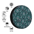 thumbnail image 4 of Goofa Vintage Floral Pattern Universal Tire Cover for Jeep, SUV, Truck, and Trailer – Waterproof, UV-Resistant,Easy to Install, Fits 14"-17" Tires-15 inch, 4 of 6