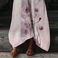 thumbnail image 4 of Nuoqisi Boho Maxi Dresses for Women 2026 Long Sleeve V Neck Smocked Vintage Floral Dress Loose Fit Garden Party Dresses, 4 of 7