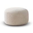 thumbnail image 1 of Puff Sillón de Memory Foam de Alta Densidad - Funda Acanalada Desmontable y Lavable - Asiento Modular Ergonómico Color Beige con Asa, 1 of 9