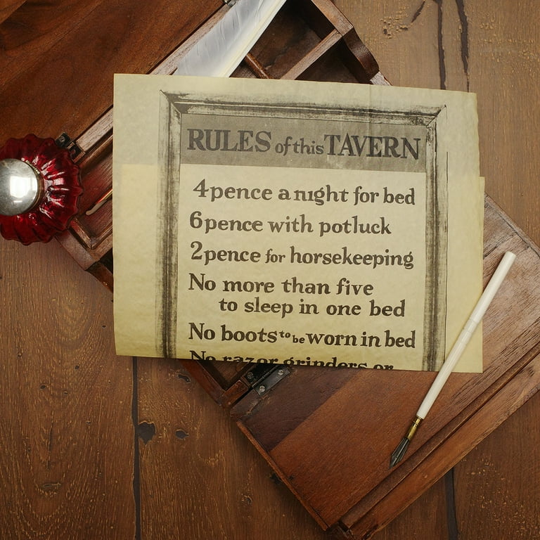 Old West Bar Rules Parchment Paper Tavern Sign Home Pub Man Cave Wall Poster Art Old West Bar Rules Parchment Paper Tavern Sign Home Pub Man Cave Wall Poster Art