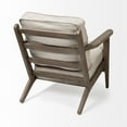 thumbnail image 6 of Mercana Olympus VI Beige Fabric Wrapped Wooden Frame Accent Chair, 6 of 9