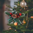 thumbnail image 6 of Zmeidao Mini Christmas Wreath Decoration, Artificial Red Berries Pine Needles Wreath for Christmas Tree Hanging Decorations, 6 of 6