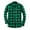 #A37 Green, variant on CYiJun George Flannel Plaid Shirt for Men Casual Classic Fit Long Sleeved Button Down Plaid Shirt,Red M