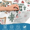 thumbnail image 4 of Yayeee Kitchen Valance Rod Pocket 54" x 18" Living Room Window Curtain, Beige Nordic Christmas House, 4 of 6