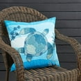 thumbnail image 4 of Outdoor Embroidered Turtle Poly Filled Pillow, 4 of 4
