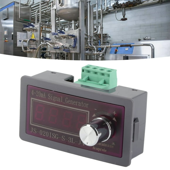 Generador de 4-20 Ma Generador de Señal de Voltaje de Corriente Con Interfaz de Alimentación de la Batería Simulador Analógico de 4 Dígitos Ajustable