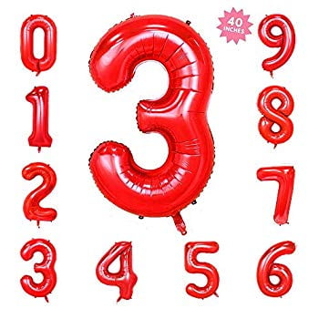 jumbo mylar number balloons