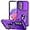 Purple w/ Slide Camera 2nd gen. Military Grade, variant on for Samsung Galaxy A34 5G Case with Slide Camera Cover HD Screen Protector [ Grade 16ft. Drop Tested] Ring Holder Kickstand Protective Phone Case for Samsung Galaxy A34 5G, Purple
