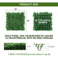 thumbnail image 4 of 4-Layer Grass Wall Panels, 10"x 10"(10pcs) Artificial Green Wall Panel Backdrop Greenery Wall with 100 Zip Ties, 4 of 7