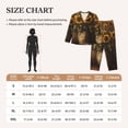 thumbnail image 4 of Salouo Rustic Sunflower Bouquet Pattern Women's Pajamas Set Long Sleeve Button Down Sleepwear Soft Pj Lounge Sets for women 2 Piece Pjs Set with Long Pants-XX-Large, 4 of 7