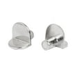 thumbnail image 2 of 5mm x 6mm Pin Metal Bracket Style Shelf Support Pegs Silver Tone 20 Pcs, 2 of 5