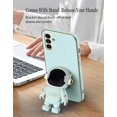 thumbnail image 5 of Compatible with Samsung Galaxy A14 5G Case Silicone TPU Plating, Samsung A14 5G Case Cute Astronaut Pattern Galaxy A14 5G Phone Case with Stand for Women Girls (Green), 5 of 7