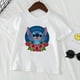 thumbnail image 1 of Kids Stitch Disney T-shirts Boys Girls Clothes White Short Sleeved Printed T Shirt 1-12 Years Old Children Clothing90-(3-4T) Gao Jinjia LED, 1 of 2