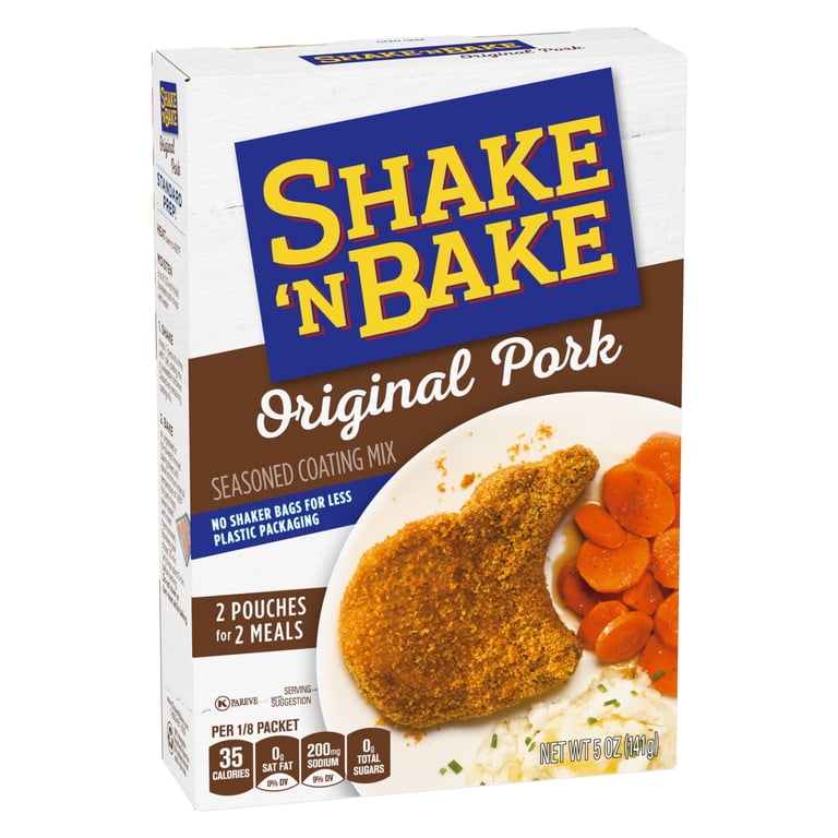 Shake 'N Bake Original Pork Seasoned Coating Mix 5 oz Box Packets
