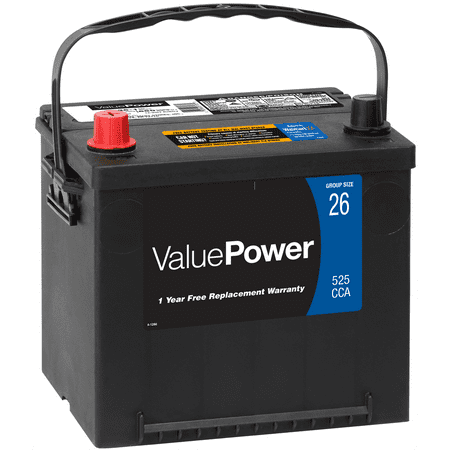 ValuePower Lead Acid Automotive Battery, Group 26 - Walmart.com