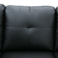 thumbnail image 4 of Chatime 97" Wide 3 Pieces Faux Letter Left Facing Sofa Set With Ottoman, 4 of 4