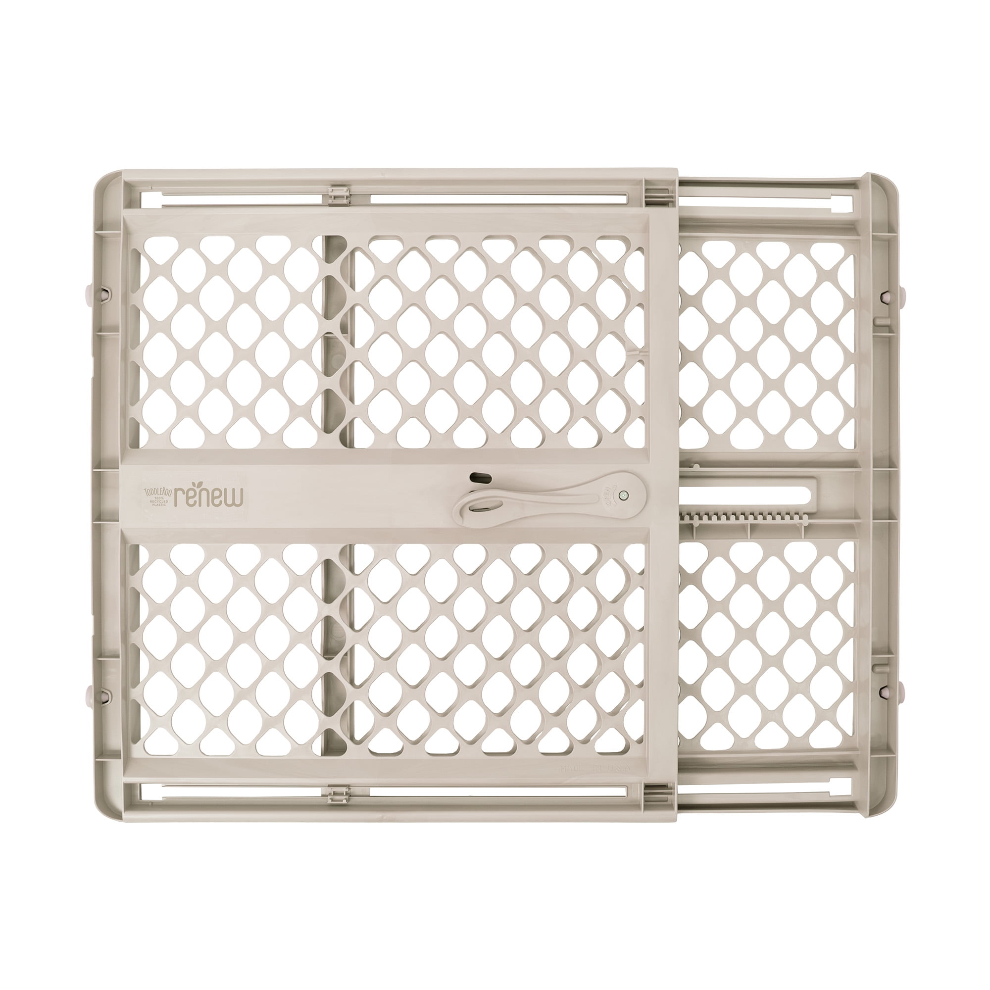 Toddleroo by North States Renew 100% Recycled Plastic Gate for Babies and Toddlers, Sandstone
