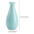 thumbnail image 4 of EeaseMX Jarrón pequeño de cerámica, florero creativo de escritorio, botella simple con forma de bala para decoración del hogar y la oficina (azul), 4 of 8