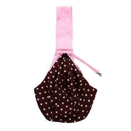 Pet Sling - Reversible Carrier Bag  Dog Purse  Cat Travel Bag - Small Pet Carrier  Soft Pouch And Tote - pink