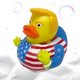 thumbnail image 5 of Pato Juguete para Baño Con Chirrido Bebé Goma Trump Regalo, 5 of 9