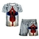 thumbnail image 1 of MARVEL Boys Hulk Spiderman T-shirts Shorts Suit Children Clothing Sets Tracksuit Kids Super hero Captain America Hulk T Shirt14T Gong Bohan LED, 1 of 2