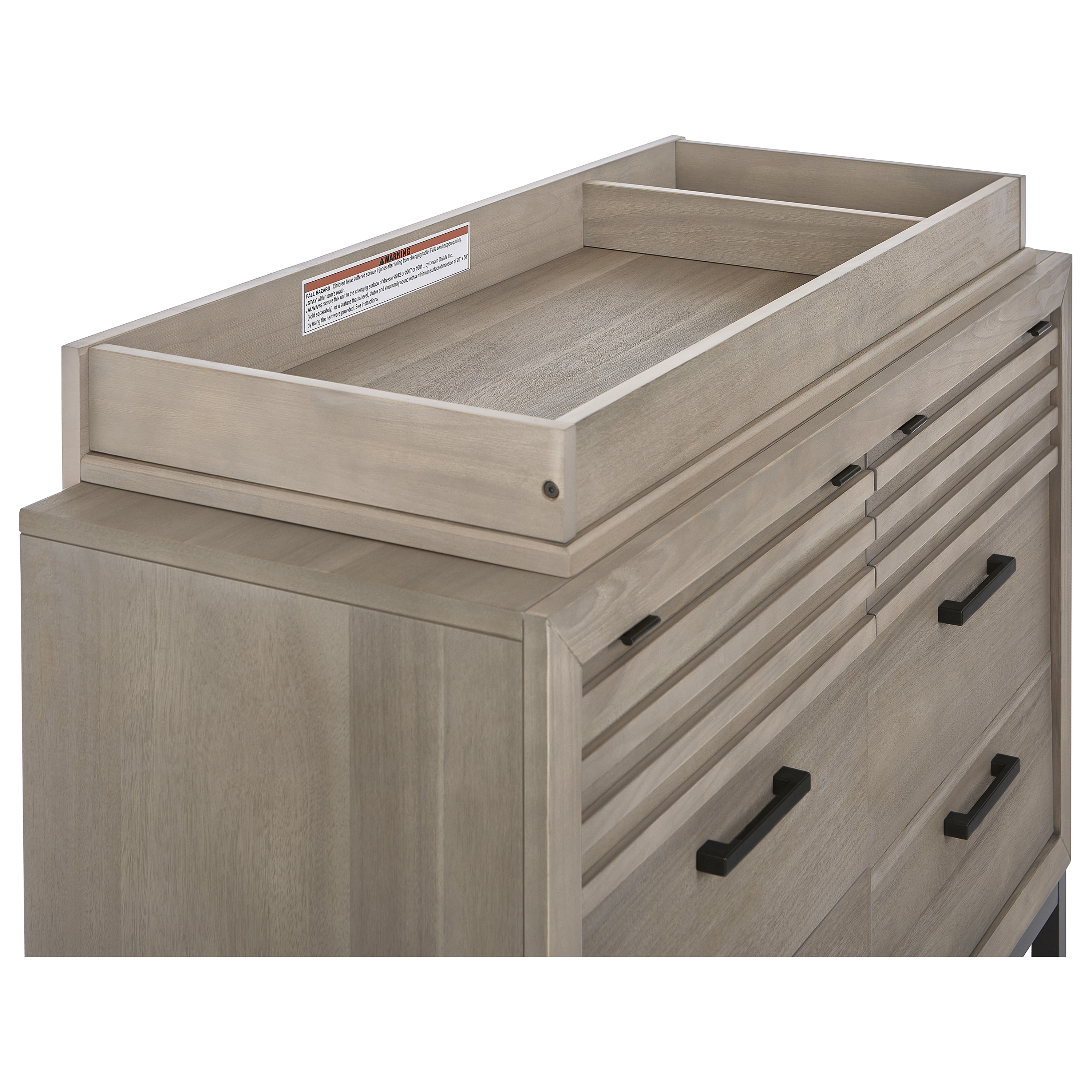 Evolur I Modern Changing Tray I Lasting Quality, Brown Stone