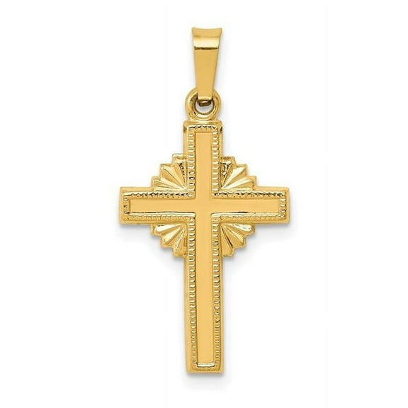 14k Polished Celtic Iona Cross Pendant XR1469