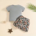 thumbnail image 6 of Toddler Boy Outfit Set Cotton Crew Neck Short Sleeve Tee and Soft Camouflage Shorts Baby Boy Summer Clothes 6 12 18 24 Months 2T 3T, 6 of 6