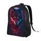 thumbnail image 2 of Fotbe Cool Wolf Head Mochila de Viaje para Laptop, Mochila Ejecutiva Delgada y Resistente 15.6", 2 of 8