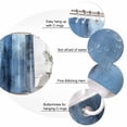 thumbnail image 6 of Blue Waterproof Fabric Shower Curtain,Vintage Modern Ombre Oil Painted Abstract Art Waterproof Fabric Shower Curtain for Bathroom Curtains Bathtubs Shower Curtains with 12 Hooks Extra Long 72x96, 6 of 8