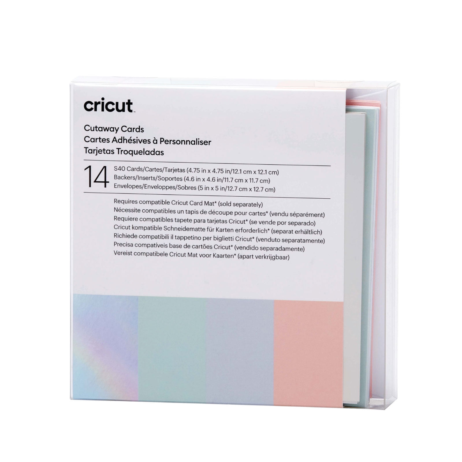 Cricut Cutaway Cards, S40 Pastels Sampler 14 Count