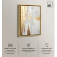 thumbnail image 2 of Glory of Gold Canvas Elegant White and Gold Art by Art Remedy, Gold Frame, 36" x 54", 2 of 7