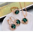 thumbnail image 4 of K-KED Women 925 Silver Cubic Zirconia Drop Earrings Necklace RingsWedding Delicate Jewelry Set-#5, 4 of 8