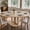 Oak, variant on 43"-59" Extendable Round Dining Table for 4-6, Modern Farmhouse Expandable Kitchen Table with Oval Top