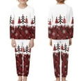 thumbnail image 2 of Renewold Soft Nightwear Clothing for 7-8Y Kids Boys Girls Xmas Trees Snowflake Family Pajamas Christmas with Baby Sleepwear 2 PCS Warm Long Sleeve Lounge Set, 2 of 5