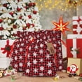 thumbnail image 5 of Fuzoiu Snowflake red plaid Print Christmas Gift Bag,Burlap Gift Bag with Drawstring Closure & Hang Tag,Perfect for Holidays, Birthdays, and Special Occasions-Medium, 5 of 7