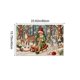 thumbnail image 3 of Alfombra de baño con bordado navideño, absorbente, antideslizante, resistente a la suciedad, de poliéster, 15,7 x 23,6 pulgadas., 3 of 6