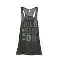 thumbnail image 1 of Thread Tank Hold The Door Women's Sleeveless Flowy Racerback Tank Top Charcoal Small, 1 of 5