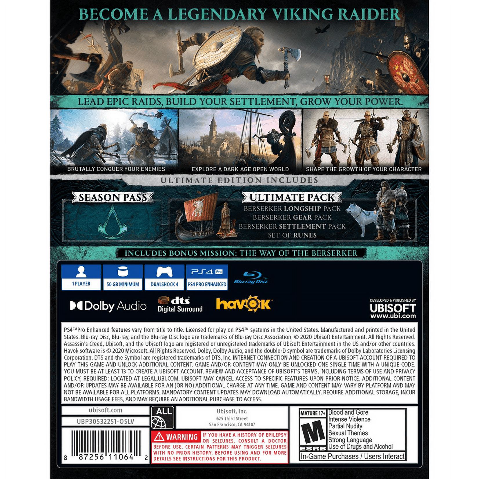 Assassin's Creed Valhalla PlayStation 4 Standard Edition with free upgrade to the digital PS5 version - image 4 of 6