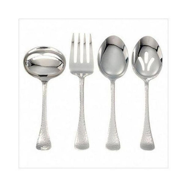 Ginkgo 079914360319 Lafayette 1810 Stainless Hammered Finish 4PC