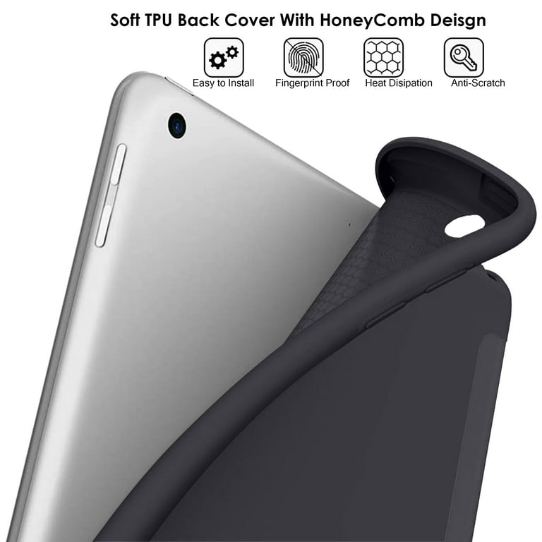 JETech Custodia per iPad mini (A17 Pro, Modello 2024, 7a Generazione) / mini 6 (Modello 2021, 6a Generazione), Supporto Sottile con Retro Rigido Cover con Auto Svegliati/Sonno (Blu Marino