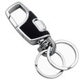 thumbnail image 1 of Llavero creativo NQ de acero inoxidable negro para hombres y mujeres, 1 of 3