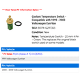 thumbnail image 2 of Coolant Temperature Switch - Compatible with 1999 - 2003 Volkswagen EuroVan 2000 2001 2002, 2 of 2